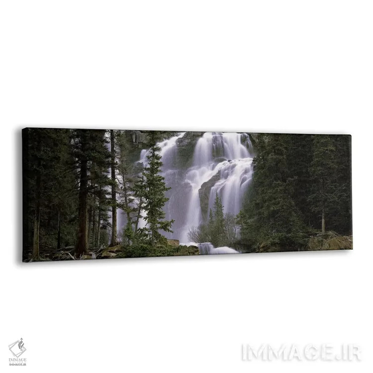 تابلو دکوراتیو Banff, Alberta, Canada,آبشار در جنگل، بنف، آلبرتا، کانا… اثر پانورامیک ایمجز - نمای پرسپکتیو محصول