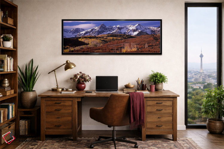 تابلو دکوراتیو near Telluride, Colorado, USA,کوه های پوشیده از برف و ر… اثر پانورامیک ایمجز - D2B