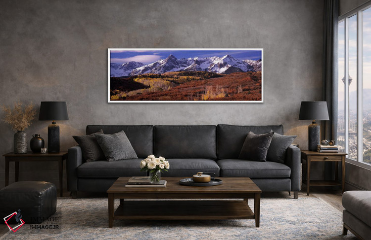 تابلو دکوراتیو near Telluride, Colorado, USA,کوه های پوشیده از برف و ر… اثر پانورامیک ایمجز - D3W