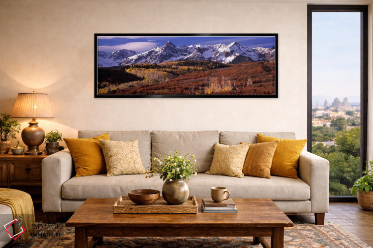 تابلو دکوراتیو near Telluride, Colorado, USA,کوه های پوشیده از برف و ر… اثر پانورامیک ایمجز - D6B