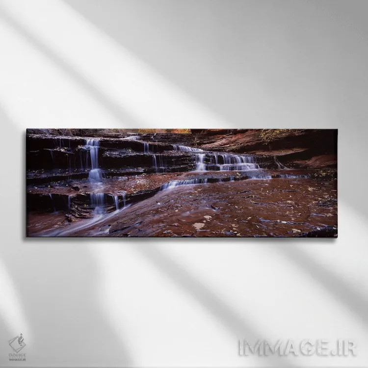 تابلو دکوراتیو North Creek, Zion National Park, Utah, USA,جویباری که ا… اثر پانورامیک ایمجز - نمای روبهرو روی دیوار