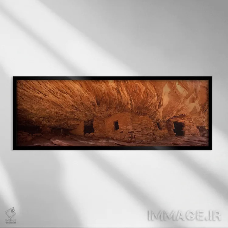 تابلو دکوراتیو Upper Mule Canyon, Comb Ridge, Bears Ears National Monu… اثر پانورامیک ایمجز - نمای قابدار مشکی