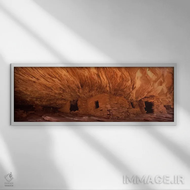 تابلو دکوراتیو Upper Mule Canyon, Comb Ridge, Bears Ears National Monu… اثر پانورامیک ایمجز - نمای قابدار سفید