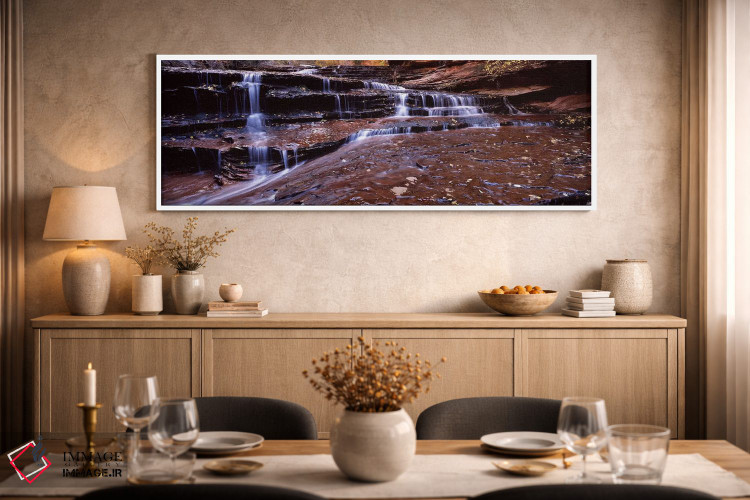 تابلو دکوراتیو North Creek, Zion National Park, Utah, USA,جویباری که ا… اثر پانورامیک ایمجز - D1W