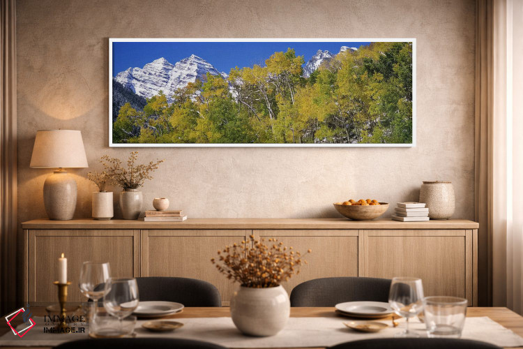 تابلو دکوراتیو Maroon Bells, Aspen, Pitkin County, Colorado, USA,جنگل… اثر پانورامیک ایمجز - D1W