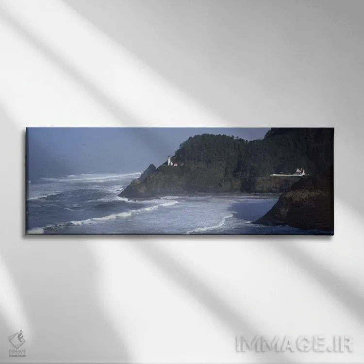 تابلو دکوراتیو Heceta Head, Lane County, Oregon, USA,نمای دور از فانوس… اثر پانورامیک ایمجز - نمای روبهرو روی دیوار