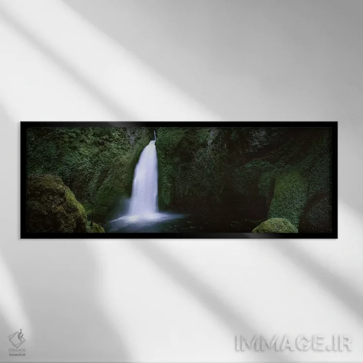 تابلو دکوراتیو Columbia River Gorge, Oregon, USA #2,آبشار در جنگل، دره… اثر پانورامیک ایمجز - نمای قابدار مشکی