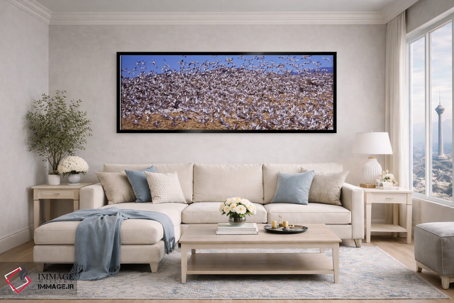 تابلو دکوراتیو Bosque del Apache National Wildlife Reserve, Socorro Co… اثر پانورامیک ایمجز - D6B