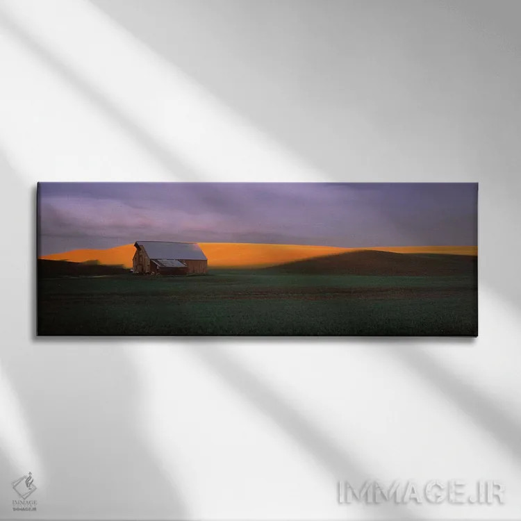 تابلو دکوراتیو Palouse, Whitman County, Washington State, USA,اصطبل در… اثر پانورامیک ایمجز - نمای روبهرو روی دیوار