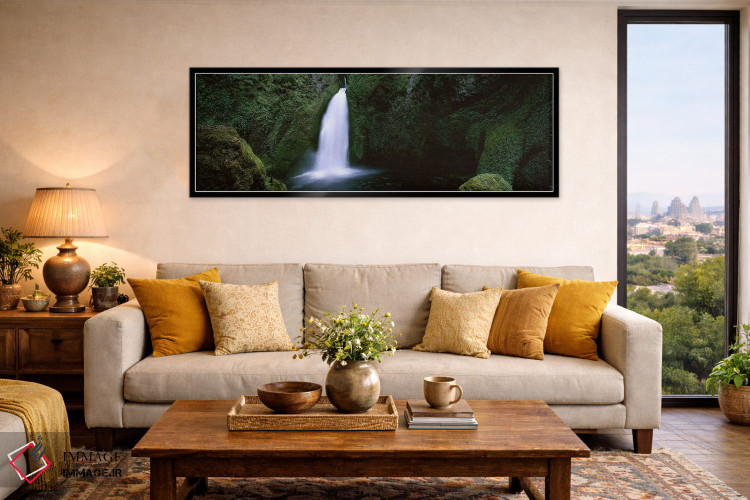 تابلو دکوراتیو Columbia River Gorge, Oregon, USA #2,آبشار در جنگل، دره… اثر پانورامیک ایمجز - D6B