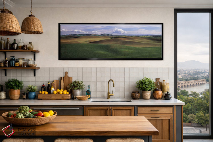 تابلو دکوراتیو Palouse, Whitman County, Washington State, USA,ابرها بر… اثر پانورامیک ایمجز - D3B