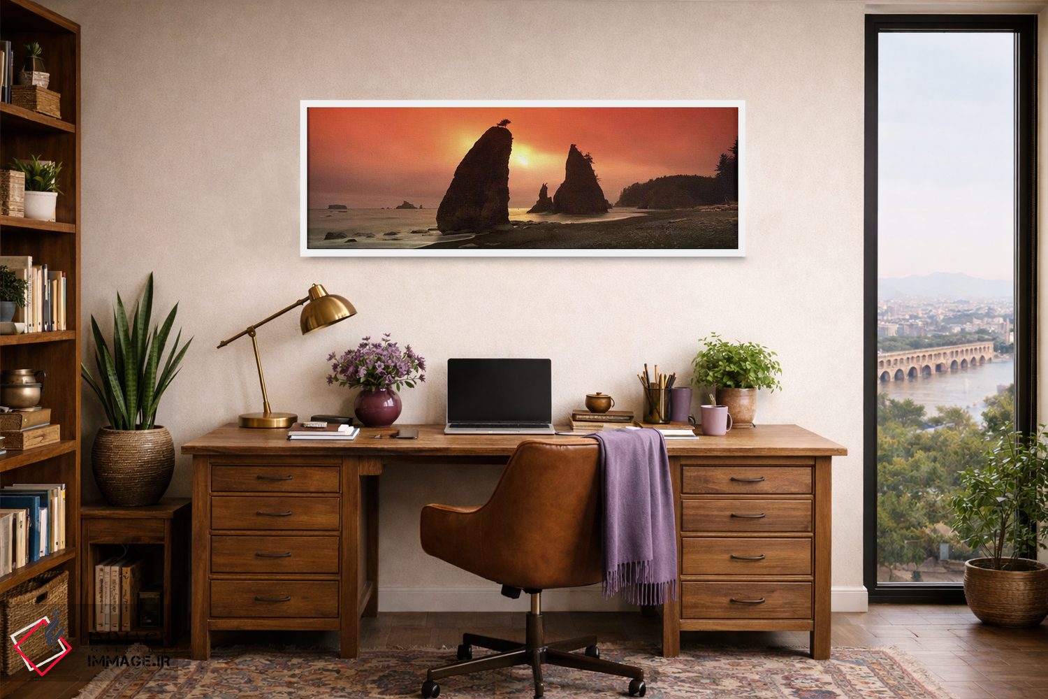 تابلو دکوراتیو Olympic National Park, Washington State, USA,سیلوت صخره… اثر پانورامیک ایمجز - D1W