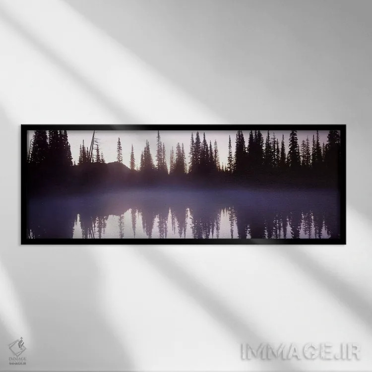 تابلو دکوراتیو Mt Rainier, Pierce County, Washington State, USA,بازتاب… اثر پانورامیک ایمجز - نمای قابدار مشکی