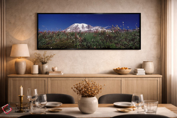 تابلو دکوراتیو Mt Rainier, Pierce County, Washington State, USA,گل های… اثر پانورامیک ایمجز - D1B