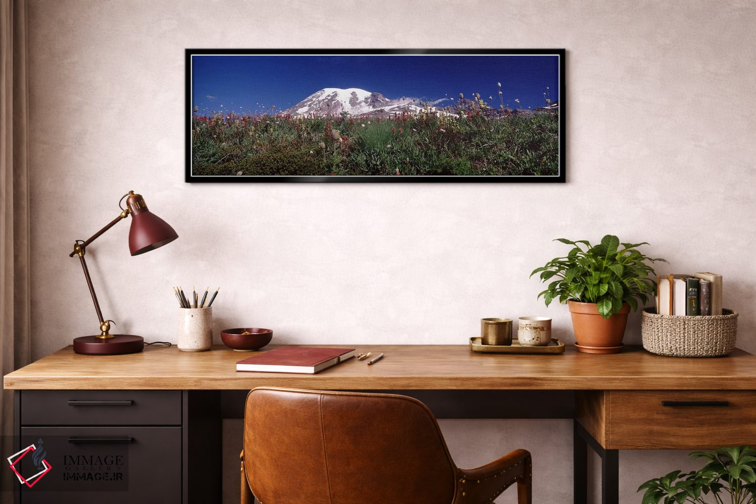 تابلو دکوراتیو Mt Rainier, Pierce County, Washington State, USA,گل های… اثر پانورامیک ایمجز - D5B