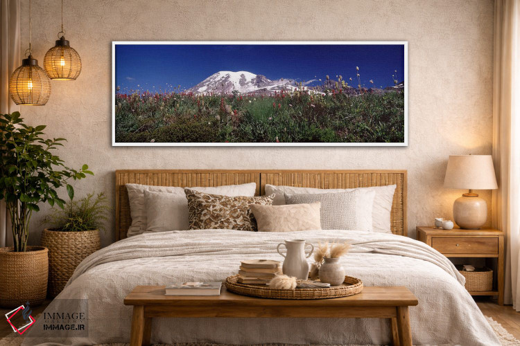 تابلو دکوراتیو Mt Rainier, Pierce County, Washington State, USA,گل های… اثر پانورامیک ایمجز - D6W