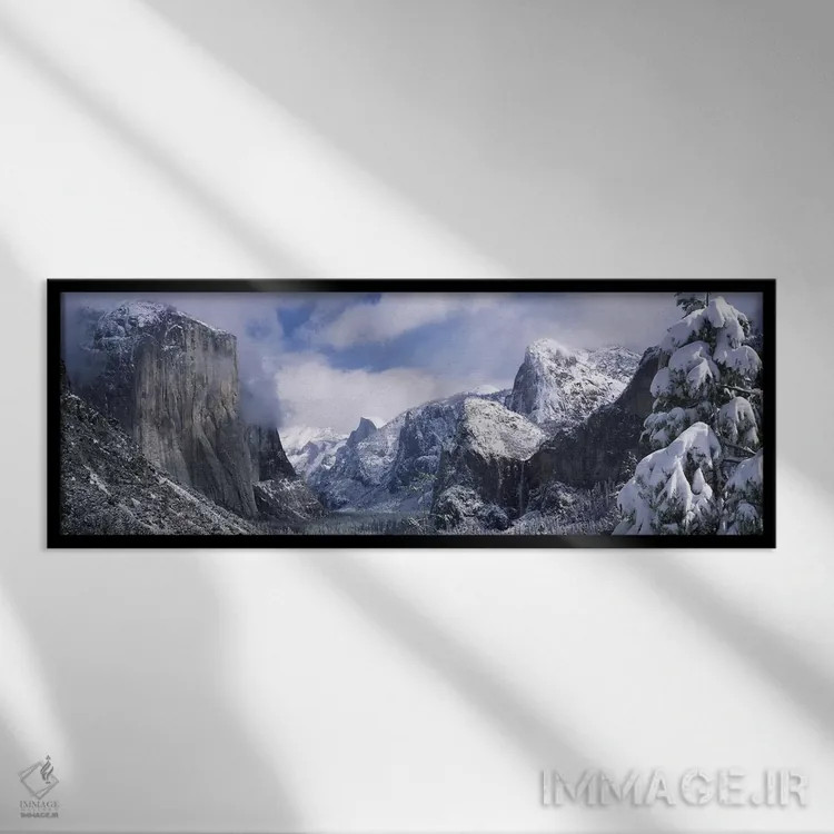 تابلو دکوراتیو Yosemite Valley, Yosemite National Park, California, US… اثر پانورامیک ایمجز - نمای قابدار مشکی
