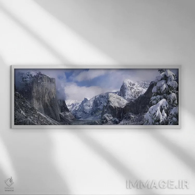 تابلو دکوراتیو Yosemite Valley, Yosemite National Park, California, US… اثر پانورامیک ایمجز - نمای قابدار سفید