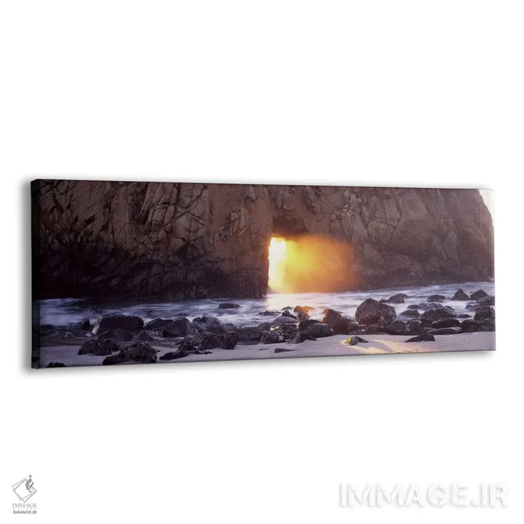 تابلو دکوراتیو Pfeiffer Beach, Big Sur, California, USA,غروب خورشید از… اثر پانورامیک ایمجز - نمای پرسپکتیو محصول