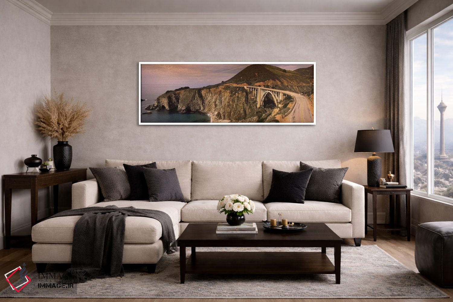 تابلو دکوراتیو Big Sur, Monterey County, California, USA,منظره ساحلی ب… اثر پانورامیک ایمجز - D3W