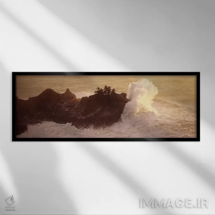 تابلو دکوراتیو McWay Cove, Julia Pfeiffer Burns State Park, Monterey C… اثر پانورامیک ایمجز - نمای قابدار مشکی