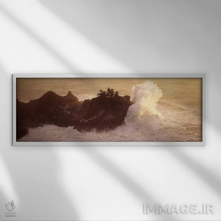 تابلو دکوراتیو McWay Cove, Julia Pfeiffer Burns State Park, Monterey C… اثر پانورامیک ایمجز - نمای قابدار سفید