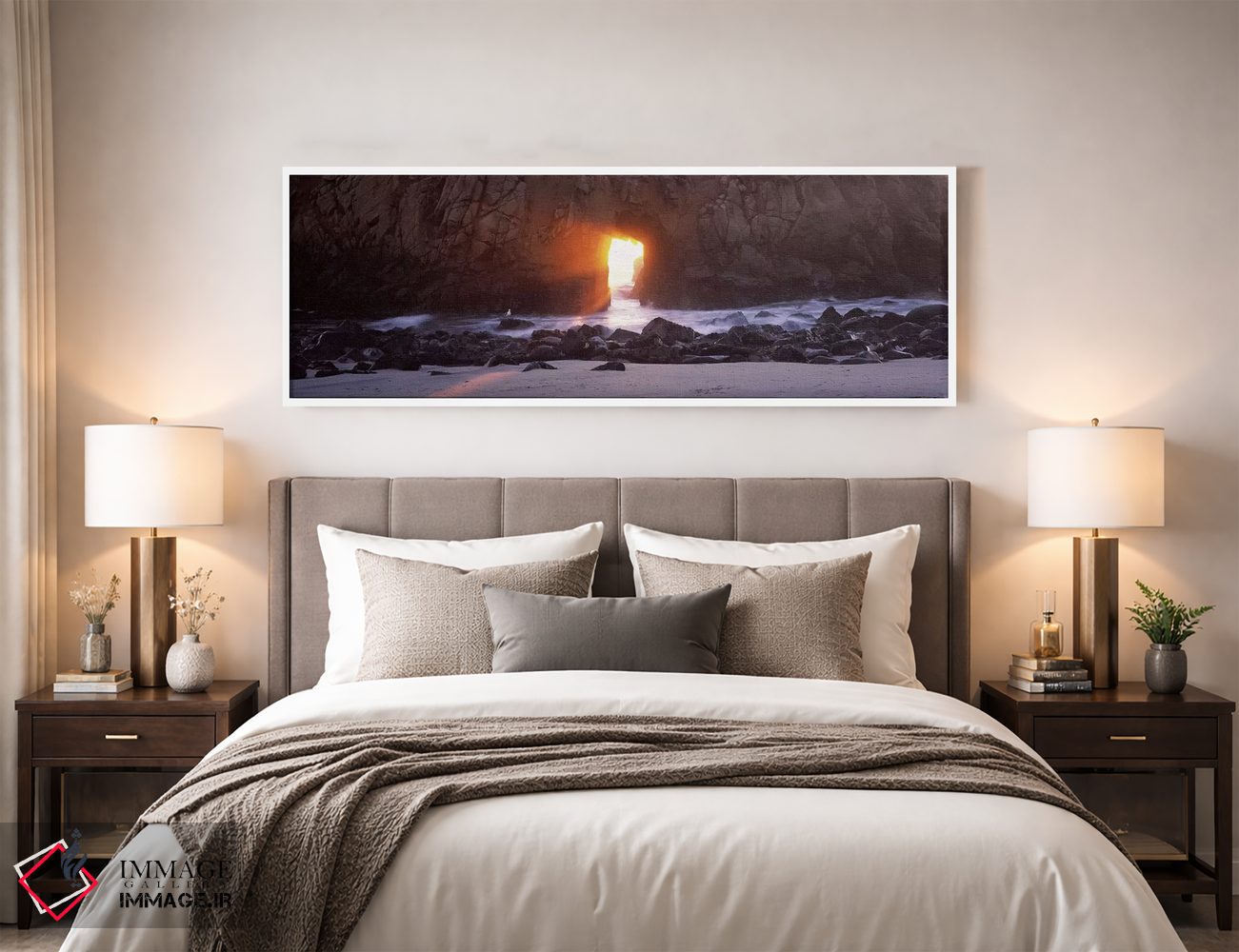 تابلو دکوراتیو Keyhole Rock, Pfeiffer Beach, Big Sur, California, USA… اثر پانورامیک ایمجز - D4W