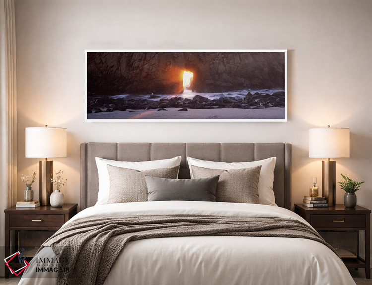 تابلو دکوراتیو Keyhole Rock, Pfeiffer Beach, Big Sur, California, USA… اثر پانورامیک ایمجز - D4W