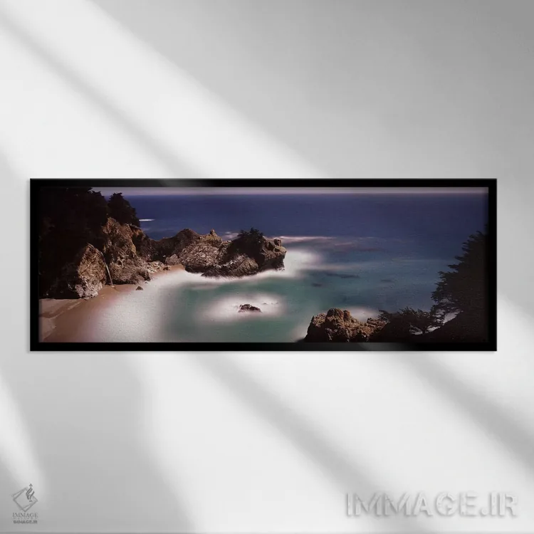 تابلو دکوراتیو Julia Pfeiffer Burns State Park, Monterey County, Calif… اثر پانورامیک ایمجز - نمای قابدار مشکی