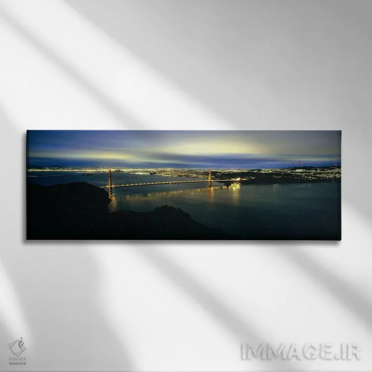 تابلو دکوراتیو Golden Gate Bridge, San Francisco Bay, San Francisco, C… اثر پانورامیک ایمجز - نمای روبهرو روی دیوار