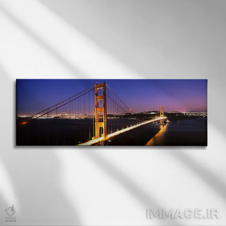 تابلو دکوراتیو Golden Gate Bridge, San Francisco, California, USA,پل م… اثر پانورامیک ایمجز - نمای روبهرو روی دیوار