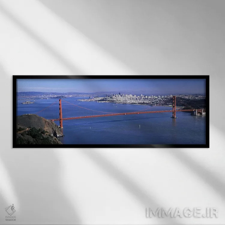 تابلو دکوراتیو Golden Gate Bridge, San Francisco, California, USA #4,ن… اثر پانورامیک ایمجز - نمای قابدار مشکی