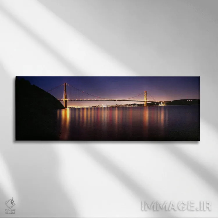 تابلو دکوراتیو Golden Gate Bridge, San Francisco Bay, San Francisco, C… اثر پانورامیک ایمجز - نمای روبهرو روی دیوار