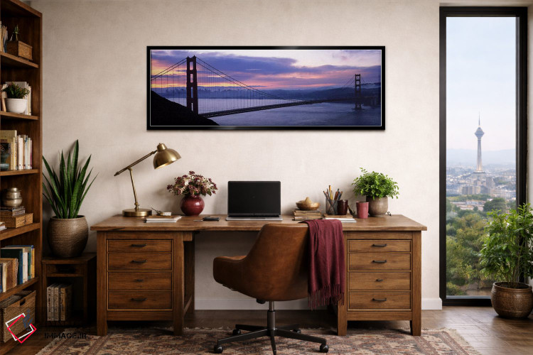 تابلو دکوراتیو Golden Gate Bridge, San Francisco, California, USA,سایه… اثر پانورامیک ایمجز - D2B