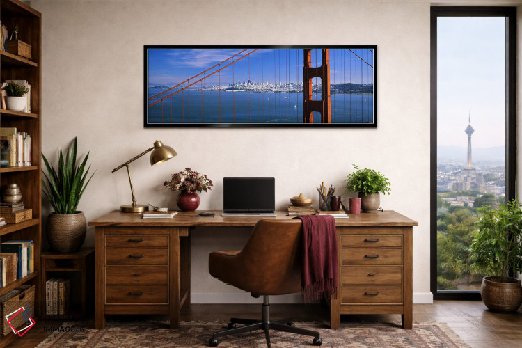 تابلو دکوراتیو Golden Gate Bridge, San Francisco, California, USA,پل م… اثر پانورامیک ایمجز - D2B