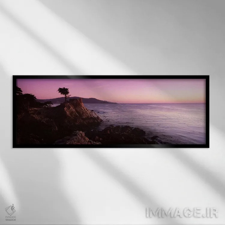 تابلو دکوراتیو Pebble Beach, Monterey County, California, USA,منظره سا… اثر پانورامیک ایمجز - نمای قابدار مشکی