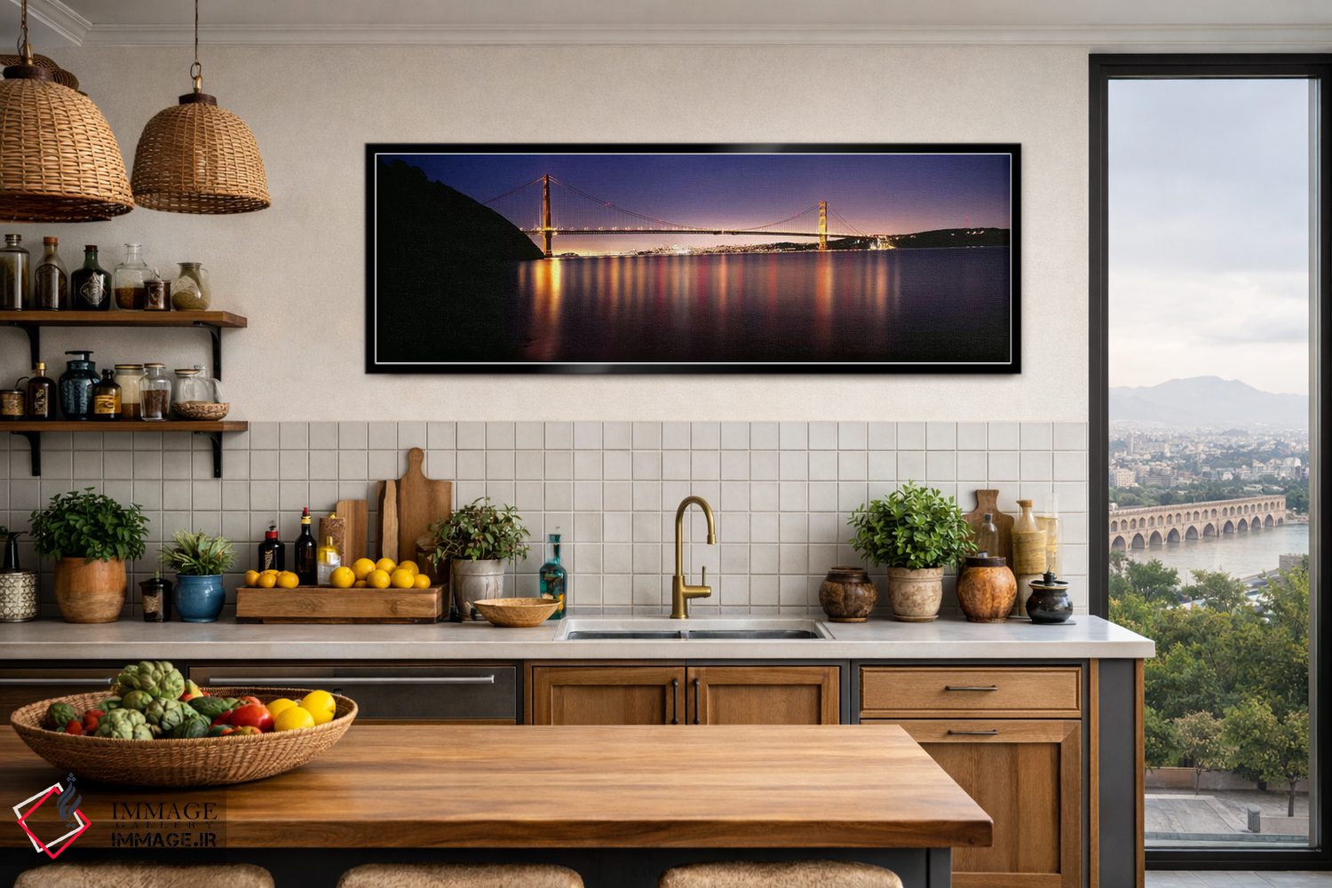 تابلو دکوراتیو Golden Gate Bridge, San Francisco Bay, San Francisco, C… اثر پانورامیک ایمجز - D4B