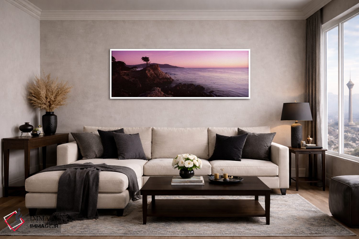 تابلو دکوراتیو Pebble Beach, Monterey County, California, USA,منظره سا… اثر پانورامیک ایمجز - D4W