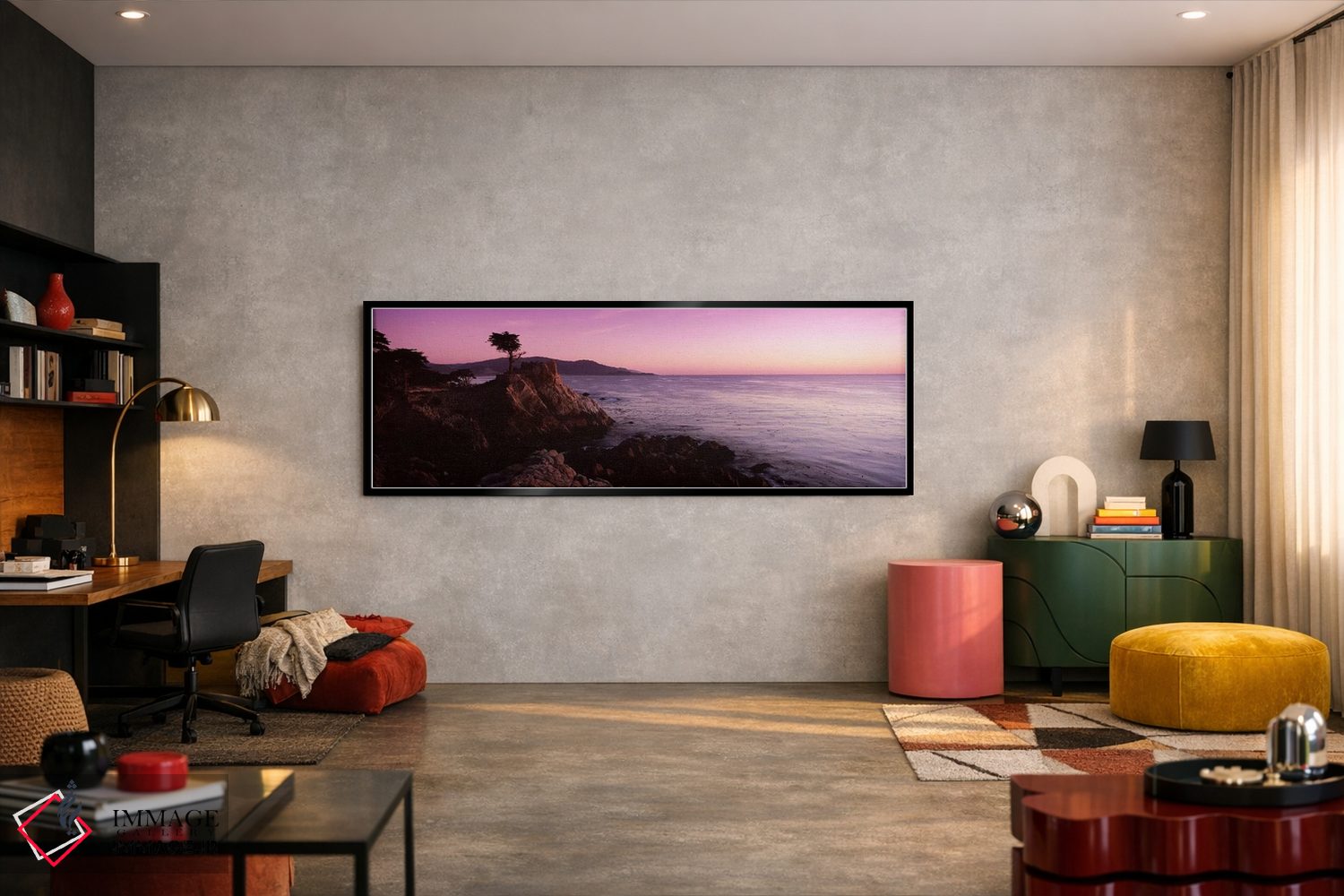 تابلو دکوراتیو Pebble Beach, Monterey County, California, USA,منظره سا… اثر پانورامیک ایمجز - D6B