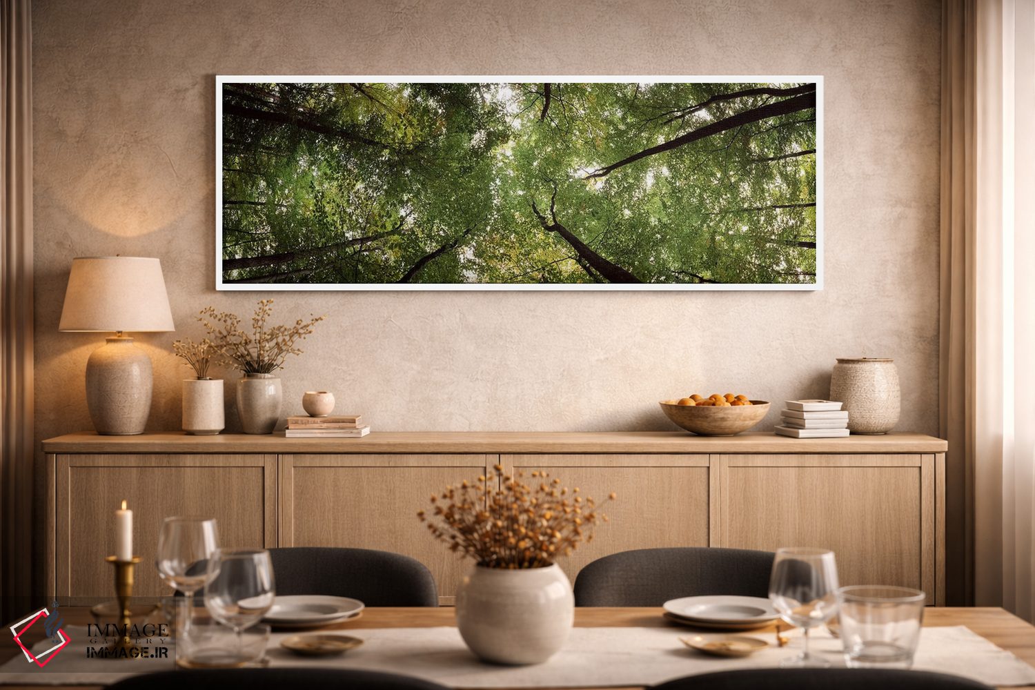 تابلو دکوراتیو Bavaria, Germany #2,نمای زاویه پایین از درختان، بایرن… اثر پانورامیک ایمجز - D1W