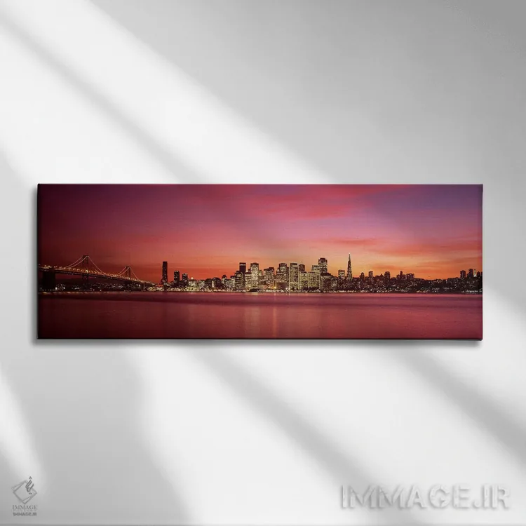تابلو دکوراتیو San Francisco Bay, San Francisco, California, USA,پل مع… اثر پانورامیک ایمجز - نمای روبهرو روی دیوار