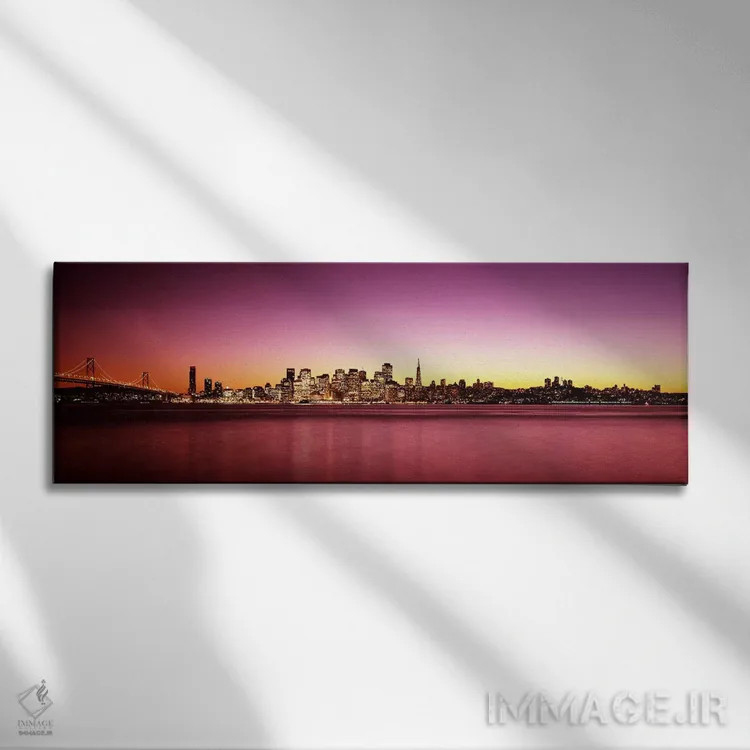 تابلو دکوراتیو Bay Bridge, San Francisco Bay, San Francisco, Californi… اثر پانورامیک ایمجز - نمای روبهرو روی دیوار