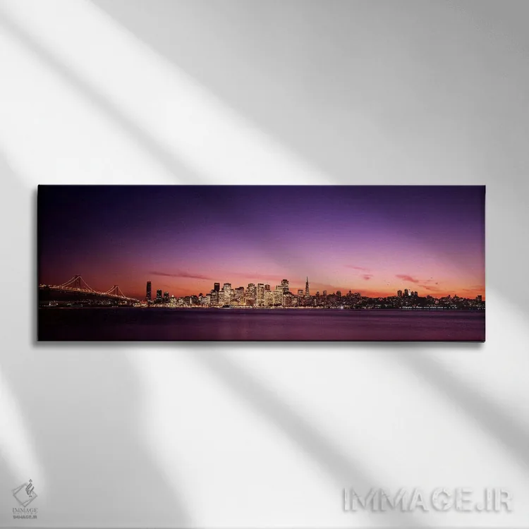 تابلو دکوراتیو Bay Bridge, San Francisco Bay, San Francisco, Californi… اثر پانورامیک ایمجز - نمای روبهرو روی دیوار