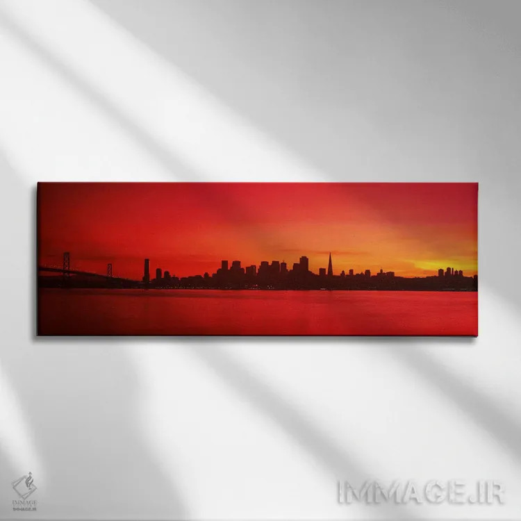 تابلو دکوراتیو Bay Bridge, San Francisco Bay, San Francisco, Californi… اثر پانورامیک ایمجز - نمای روبهرو روی دیوار