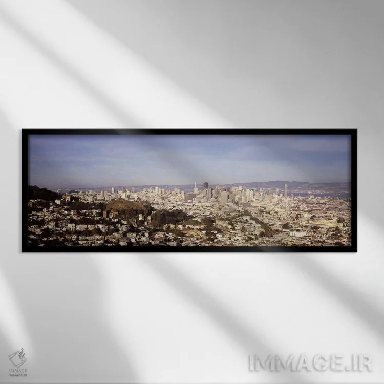 تابلو دکوراتیو San Francisco, California, USA #2,نمای زاویه بالا از یک… اثر پانورامیک ایمجز - نمای قابدار مشکی