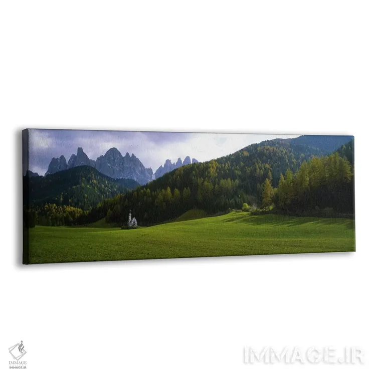 تابلو دکوراتیو Val di Funes, South Tyrol, Italy,نمای سنت جان نپوموک در… اثر پانورامیک ایمجز - نمای پرسپکتیو محصول