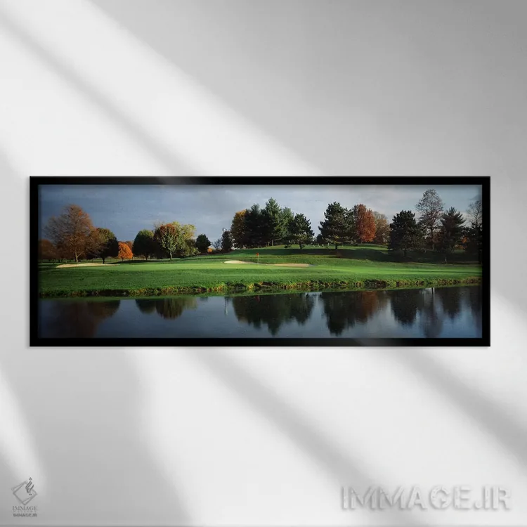 تابلو دکوراتیو 8th Hole, Westwood Country Club, Vienna, Fairfax County… اثر پانورامیک ایمجز - نمای قابدار مشکی