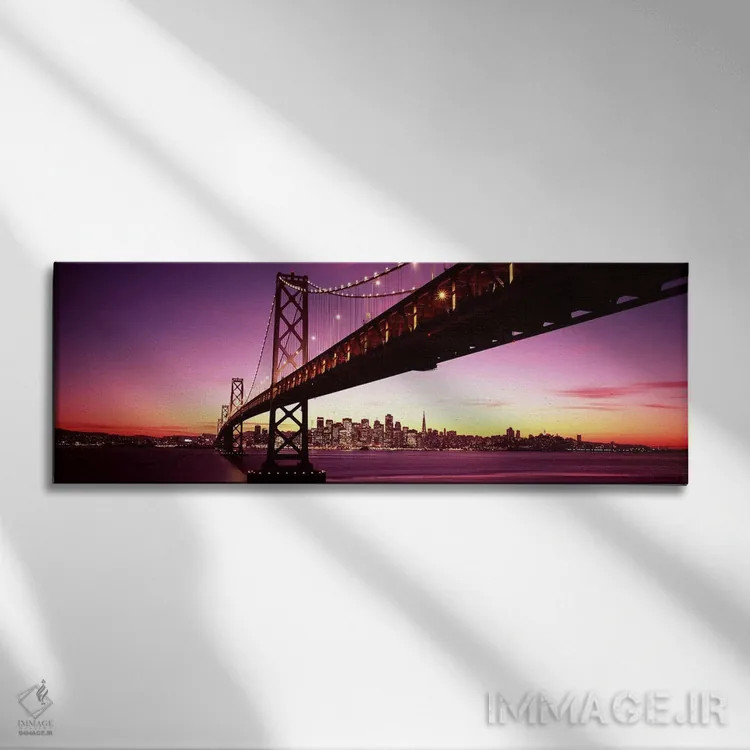 تابلو دکوراتیو Bay Bridge, San Francisco Bay, San Francisco, Californi… اثر پانورامیک ایمجز - نمای روبهرو روی دیوار
