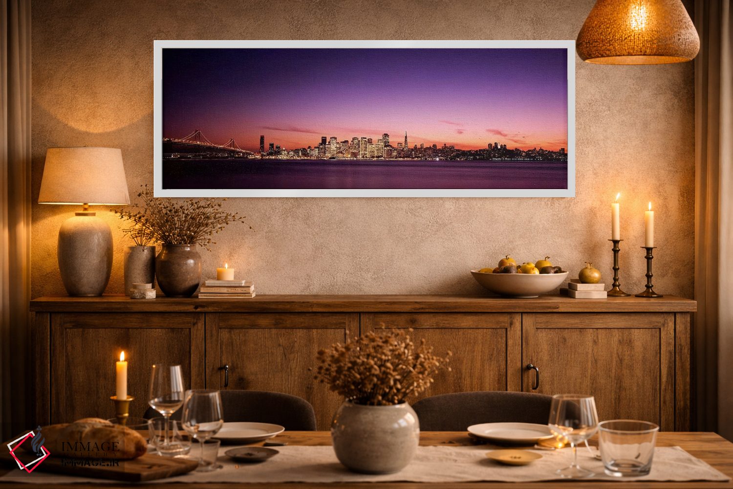 تابلو دکوراتیو Bay Bridge, San Francisco Bay, San Francisco, Californi… اثر پانورامیک ایمجز - D2W