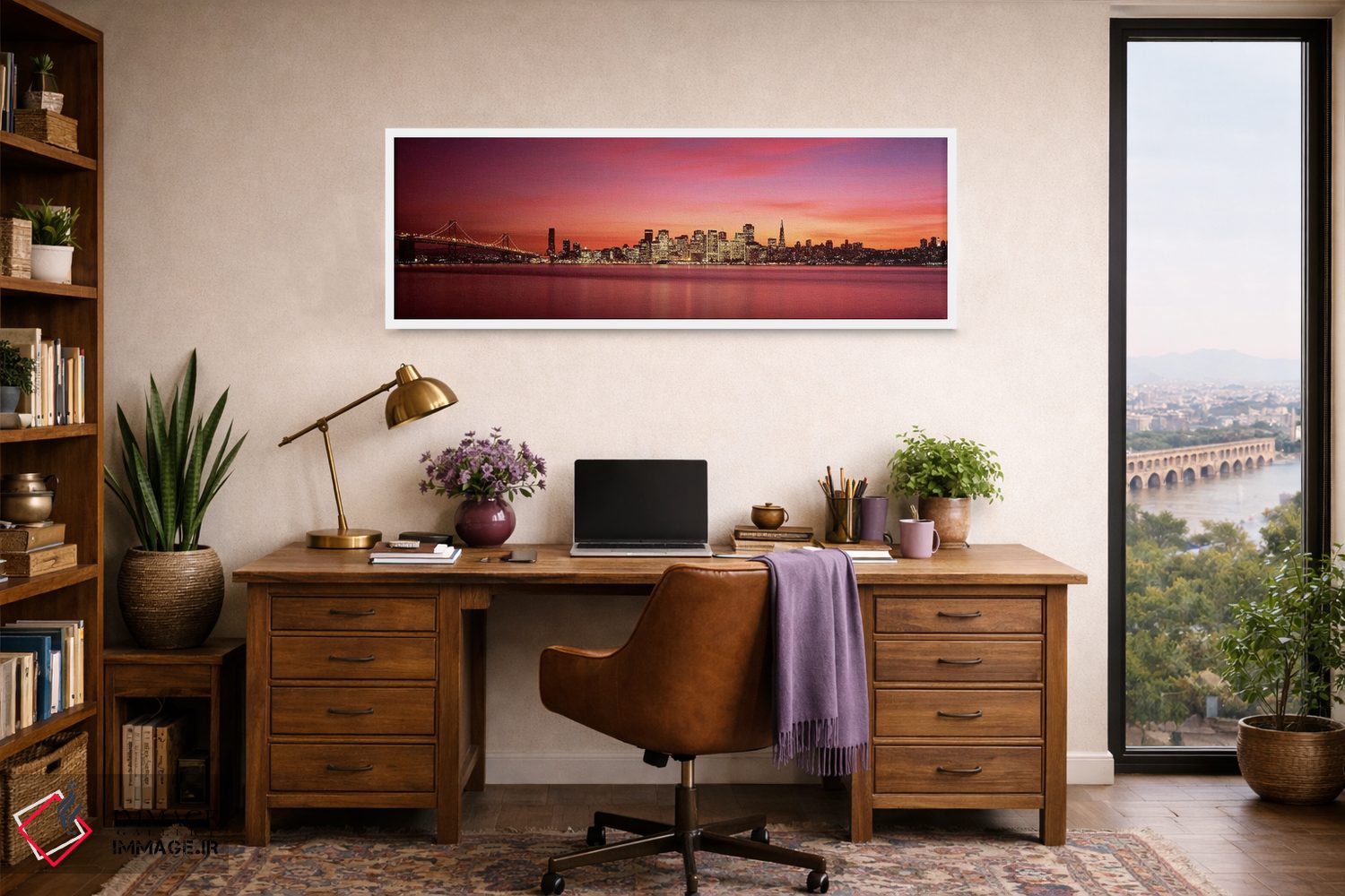 تابلو دکوراتیو San Francisco Bay, San Francisco, California, USA,پل مع… اثر پانورامیک ایمجز - D1W